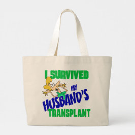 Jag Överlevde min Make Transplant Jumbo Tygkasse