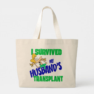 Jag Överlevde min Make Transplant Jumbo Tygkasse