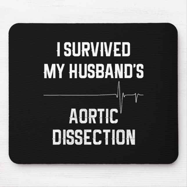 Jag överlevde min makes aortadissektion  musmatta (Framsidan)