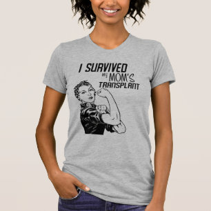 Jag Överlevde min Mamma Transplant Funny Caregive T Shirt