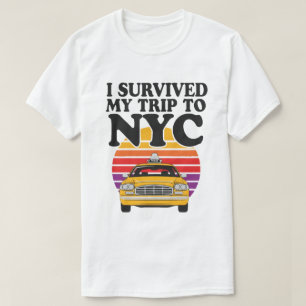 Jag överlevde min resa till NYC – Retro Taxi Solne T Shirt
