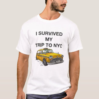Jag överlevde min resa till NYC Rollig Taxi T Shirt