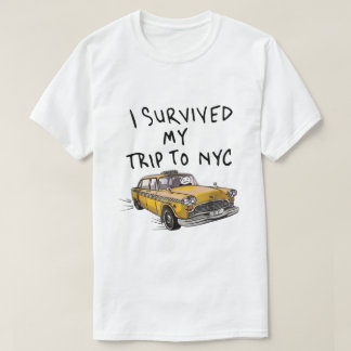 Jag överlevde min resa till NYC Taxi T-Shirt