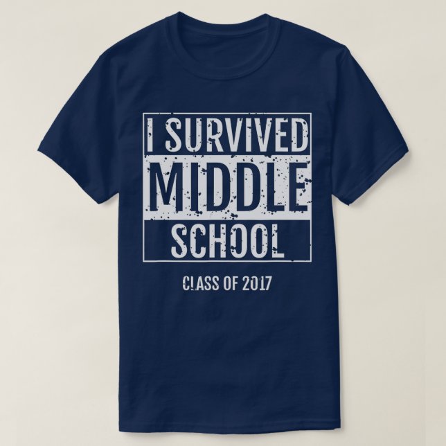 Jag Överlevde Mitten School T Shirt (Design framsida)