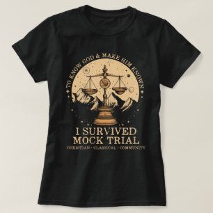 Jag Överlevde Mock Trial Challenge B CC-konversati T Shirt
