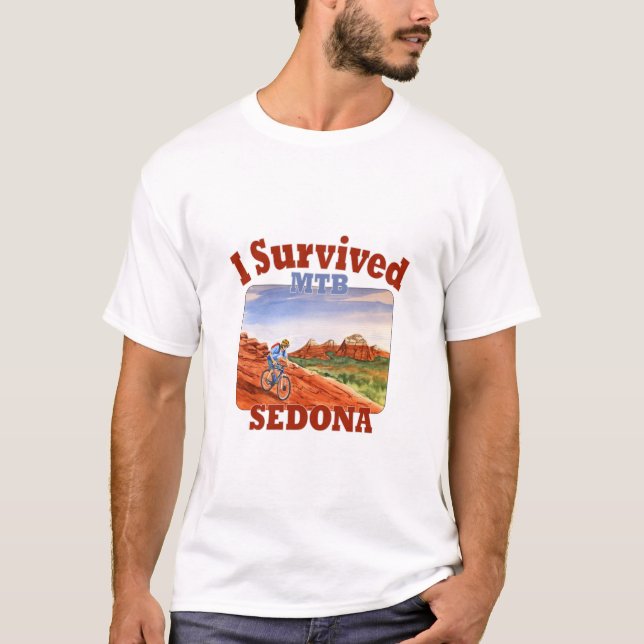Jag Överlevde MTB Sedona T Shirt (Framsida)