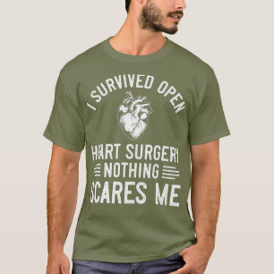 Jag Överlevde Open Heart kirurgi Gift Heart kirur T Shirt