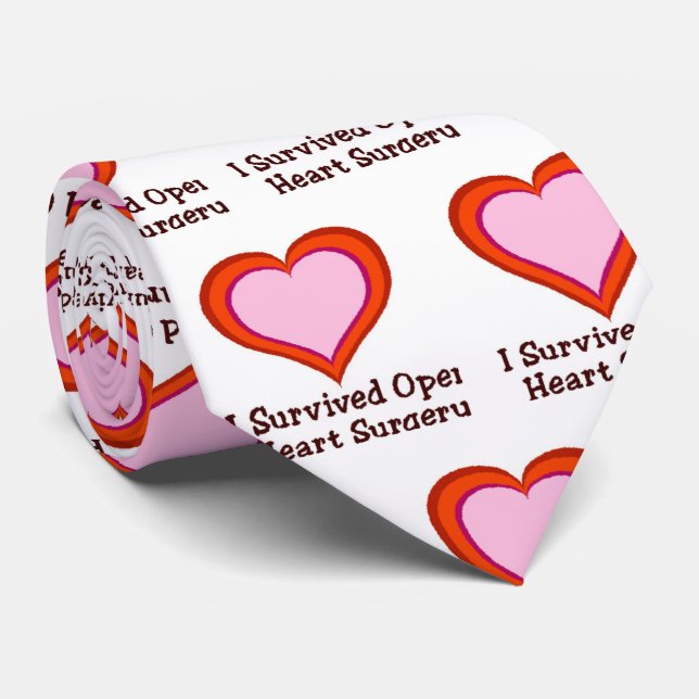 Jag Överlevde Open Heart kirurgi Slips (Rullad)