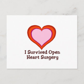Jag Överlevde Open Heart kirurgi Vykort
