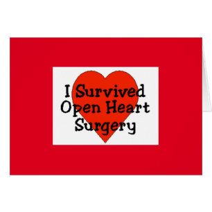 Jag Överlevde Open Heart Surgery Card OBS Kort