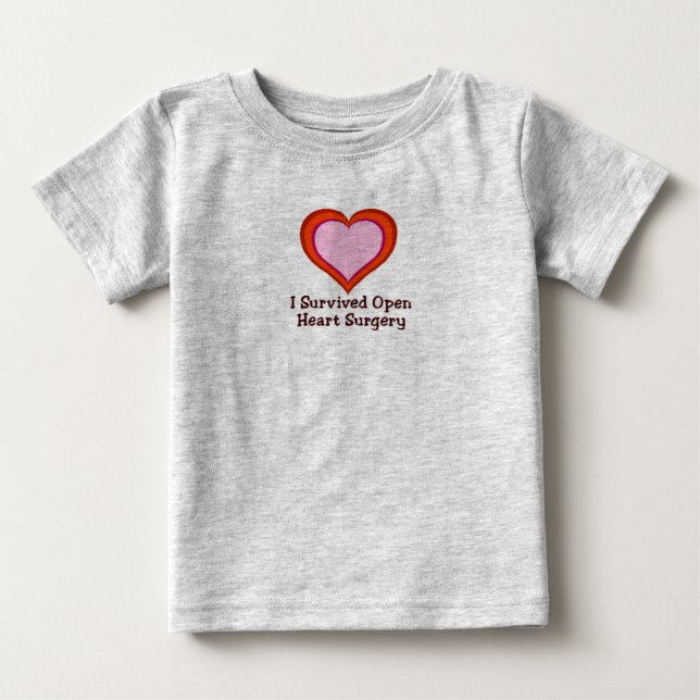 Jag överlevde öppen hjärtkirurgi2 t-shirt (Framsida)