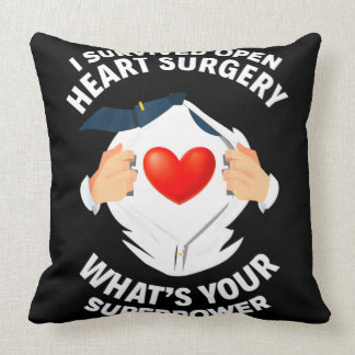 Jag Överlevde öppen hjärtoperation, bypass Heart S Kudde