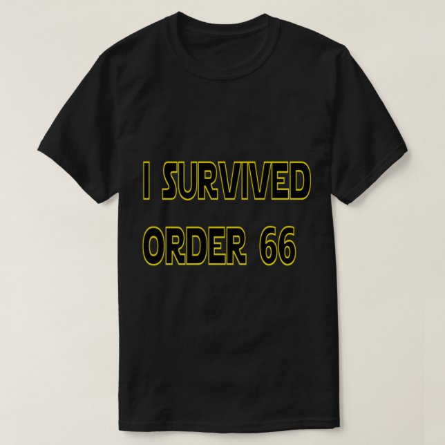 Jag Överlevde order 66 Essential T-Shirt (Design framsida)