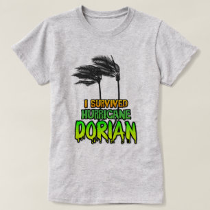 Jag överlevde Orkanen Dorian träd T Shirt
