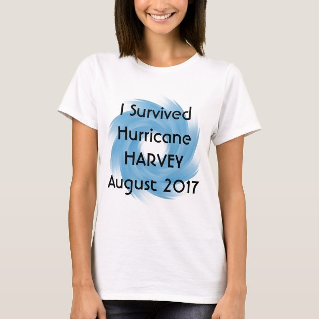 Jag överlevde orkanen HARVEY T-shirt (Framsida)