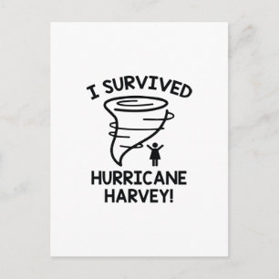 Jag Överlevde orkanen Harvey Vykort