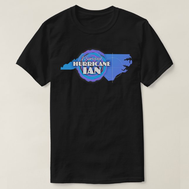 Jag Överlevde orkanen Ian 1 T Shirt (Design framsida)