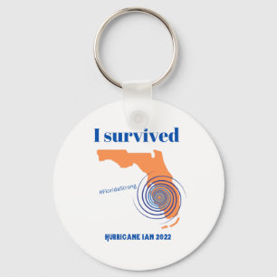 Jag Överlevde orkanen Ian 2022 Florida Strong Nyckelring