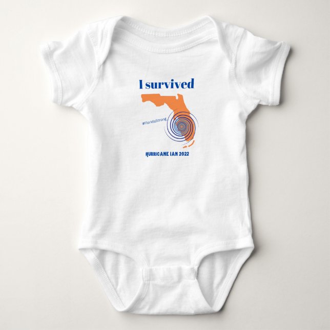 Jag överlevde orkanen Ian 2022 Florida Strong T Shirt (Framsida)