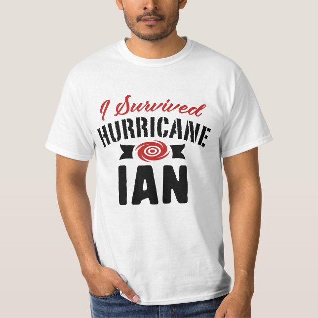 Jag Överlevde orkanen Ian T Shirt (Framsida)