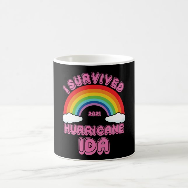 Jag Överlevde orkanen Ida Kaffemugg (Center)