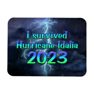 Jag överlevde orkanen Idalia 2023 Magnet