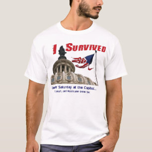 Jag överlevde orkanen Irene på huvudstaden T-shirt