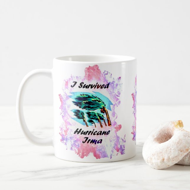 Jag överlevde orkanen Irma Kaffemugg (Med munk)