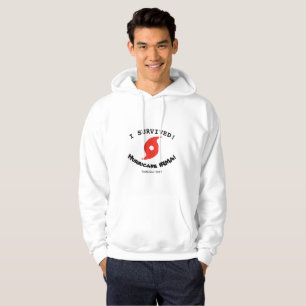 Jag överlevde orkanen IRMA, September 2017 Sweatshirt Med Luva