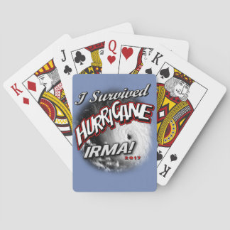Jag överlevde orkanen Irma som leker kort Casinokort
