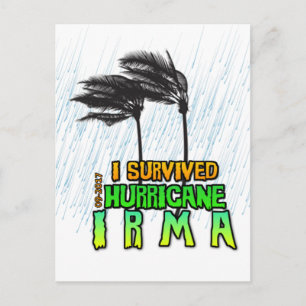 Jag överlevde orkanen Irma Vykort