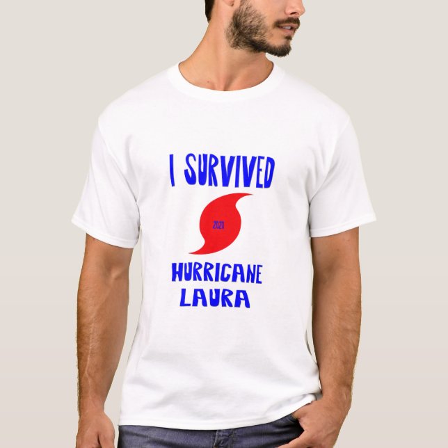 Jag Överlevde orkanen Laura T Shirt (Framsida)