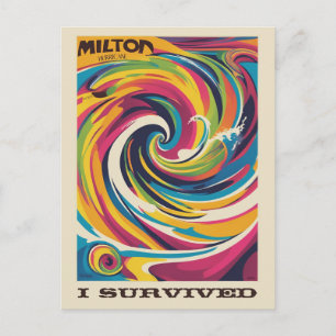 Jag överlevde orkanen Milton 9 okt 2024 Florida Vykort