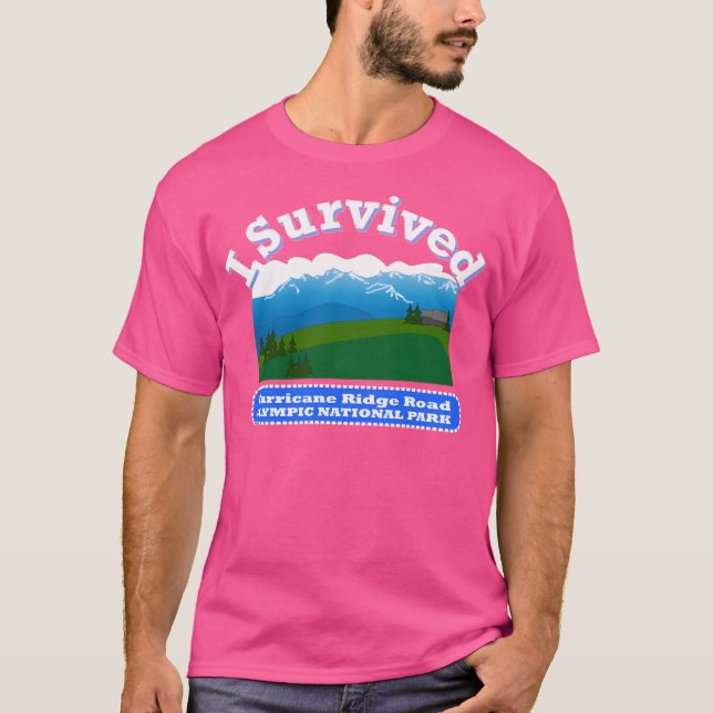 Jag Överlevde orkanen Ridge Road Olympic Np Baseba T Shirt (Framsida)