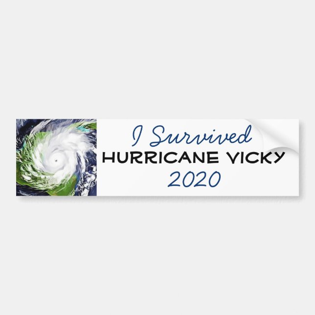 Jag överlevde orkanen Vicky 2020 Bildekal (Framsidan)