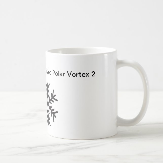 Jag överlevde polar virvel 2 kaffemugg (Höger)