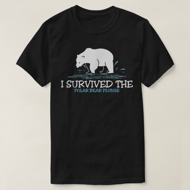 Jag Överlevde Polarnas skulptur T Shirt (Design framsida)