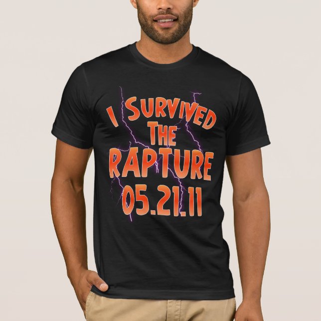 Jag överlevde rapturen t-shirt (Framsida)