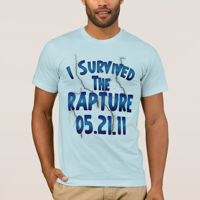 Jag överlevde rapturen t-shirt (Framsida)
