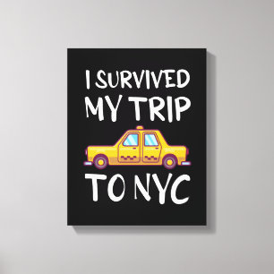 Jag Överlevde Resa till NYC Canvastryck