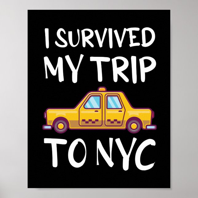Jag Överlevde Resa till NYC Poster (Framsidan)