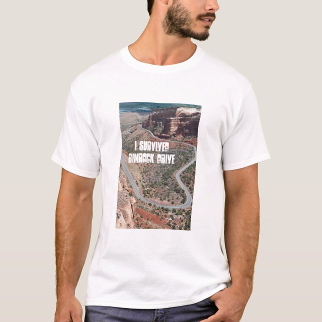 Jag överlevde Rimrock drev T Shirt (Framsida)