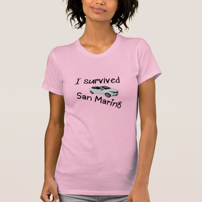 Jag Överlevde San Marino T Shirt (Framsida)