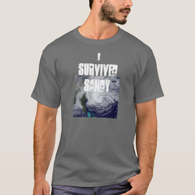 Jag överlevde sandiga manar T Tee Shirt (Framsida)