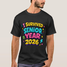 Jag överlevde sista året 2026 Rolig examen T Shirt
