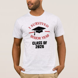 Jag överlevde sista året Klass 2026 examen  T Shirt