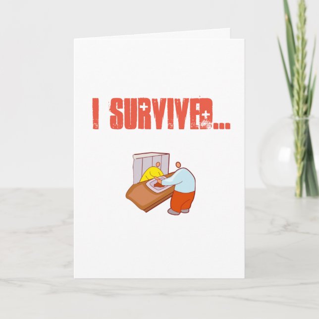 Jag Överlevde sjukhuset Cafeteria Kort (Framsida)