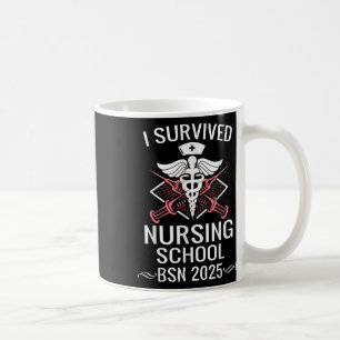 Jag Överlevde sjuksköterskeskola BSN Cl från 2025  Kaffemugg