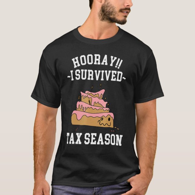 Jag Överlevde skatteresäsongsflickor, revisor Ap T Shirt (Framsida)