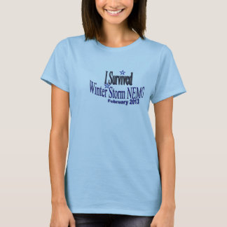 Jag överlevde skjortan 2013 för vinterstormen NEMO T-shirt